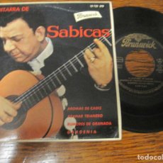 Discos de vinilo: SABICAS `LA GUITARRA DE SABICAS` 1963 BRUNSWICK.. Lote 183915273