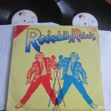 Discos de vinilo: ROCKABILLY REBELS, SONNY BURGESS, WARREN SMITH, … DOBLE LP LISTEEEEEEEEENNN!!!!!!!!!!!. Lote 184334778