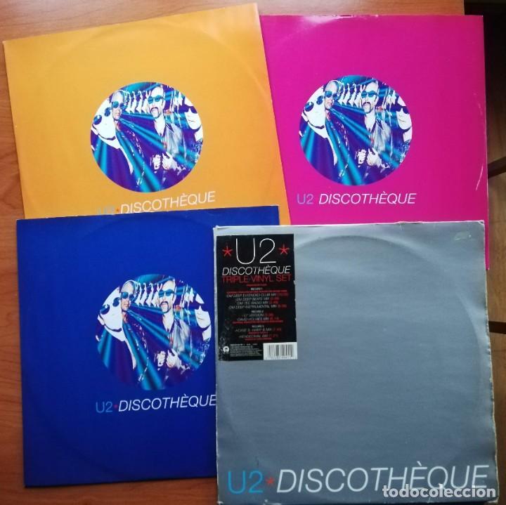 Discos de vinilo: U2 - DISCOTHEQUE - 1997 TRIPLE MAXI-SINGLE - Foto 1