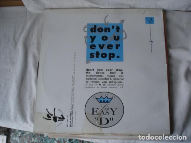 Discos de vinilo: Sir Easy D    Dont You Ever Stop - Foto 2