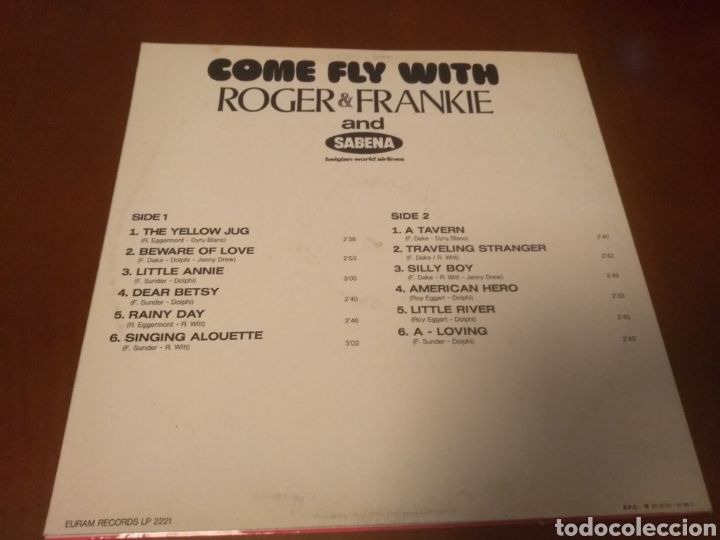 Discos de vinilo: Roger & Frankie-Come fly with - Foto 3