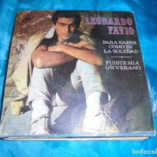 Discos de vinilo: LEONARDO FAVIO. PARA SABER COMO ES LA SOLEDAD / FUISTE MIA UN VERANO. CBS, 1970