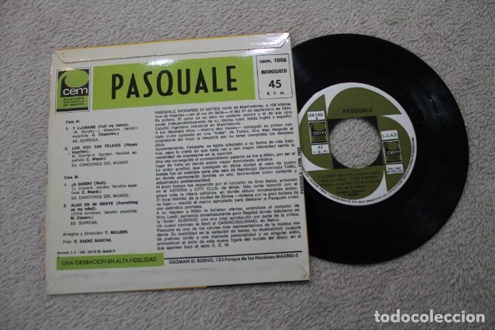 Discos de vinilo: PASQUALE  Y LLAMAME +3 EP 1967 - Foto 2
