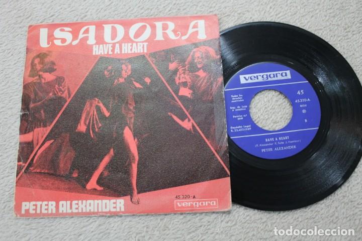 Discos de vinilo: PETER ALEXANDER ISADORA HAVE A HEART SINGLE1969 - Foto 2