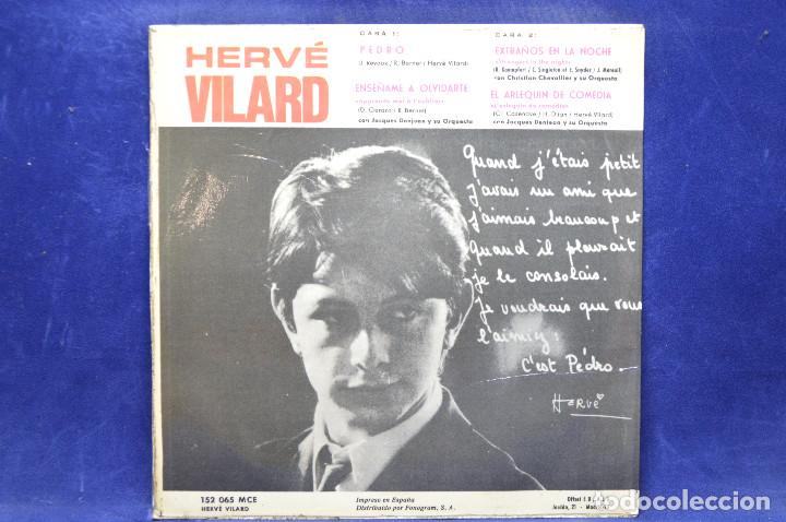 Discos de vinilo: HERVE VILARD - PEDRO +3 - EP - Foto 2