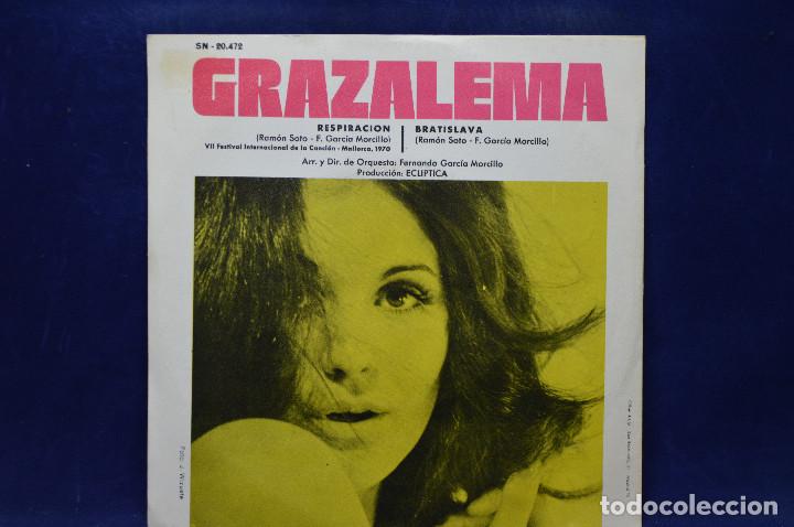 Discos de vinilo: GRAZALEMA - RESPIRACION / BRATISLAVA - SINGLE - Foto 2