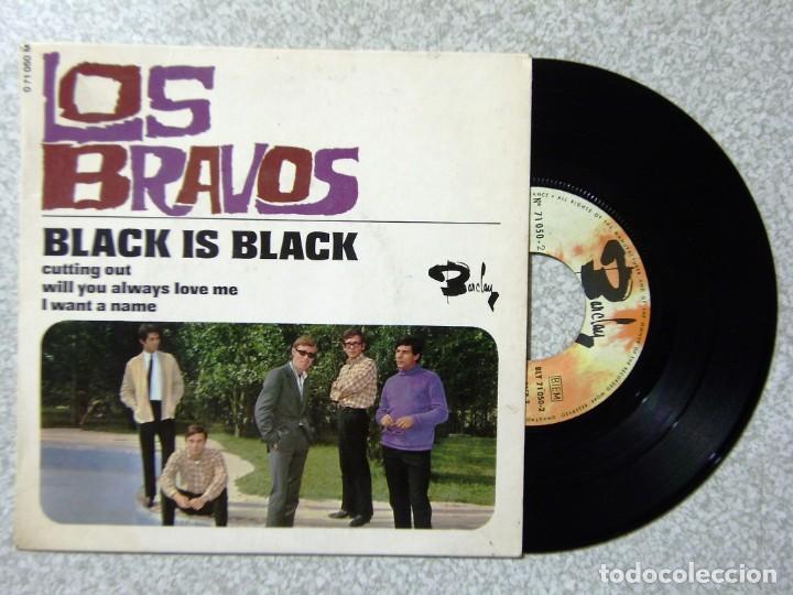 Discos de vinilo: LOS BRAVOS.BLACK IS BLACK + 3...EX - Foto 1