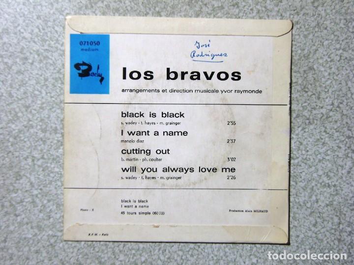 Discos de vinilo: LOS BRAVOS.BLACK IS BLACK + 3...EX - Foto 2