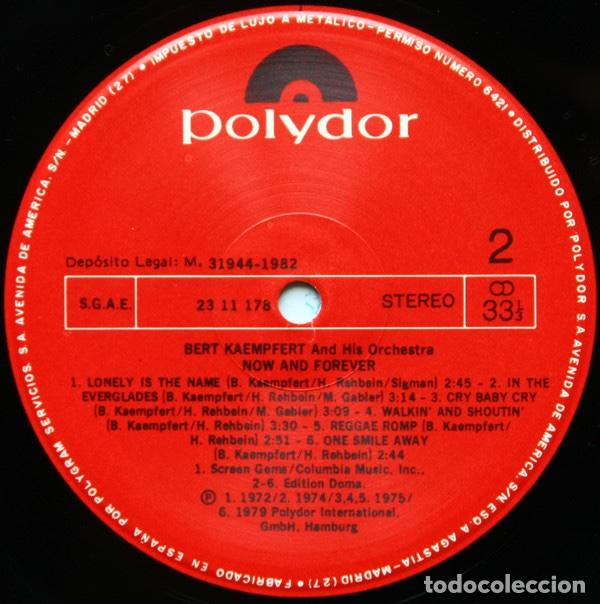 Discos de vinilo: Now And Forever - Bert Kaempfert & His Orchestra - Foto 4