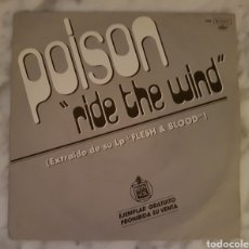 Discos de vinilo: POISON - RIDE THE WIND VINILO SINGLE. HARD ROCK