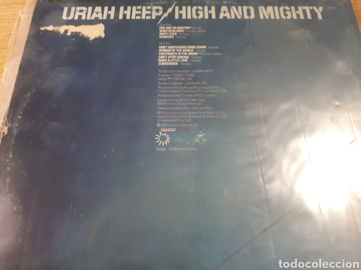 Discos de vinilo: URIAH HEEP HIGH AND MIGHTY - Foto 2