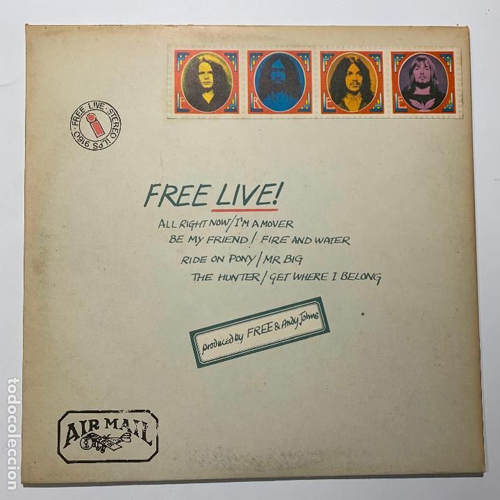 Vinyl records: disco lp vinilo Free free live edicion espa&ntilde;ola de 1971
