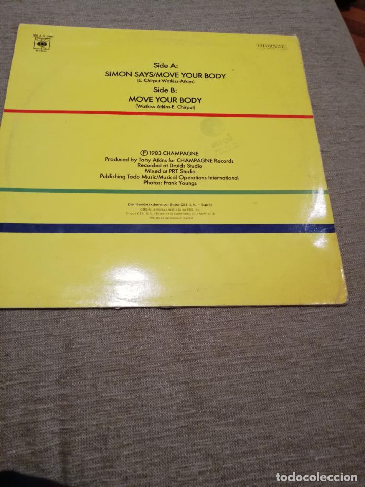 Discos de vinilo: Sim&oacute;n simple-Sim&oacute;n says/move your body - Foto 2