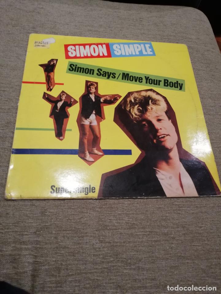 Discos de vinilo: Sim&oacute;n simple-Sim&oacute;n says/move your body - Foto 1