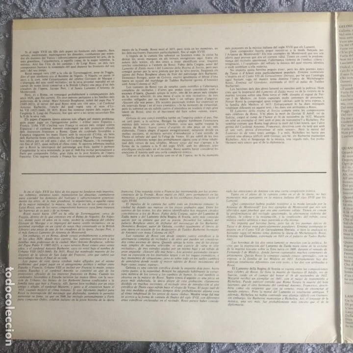 Discos de vinilo: LUIGI ROSSI - CANTATE - Foto 3