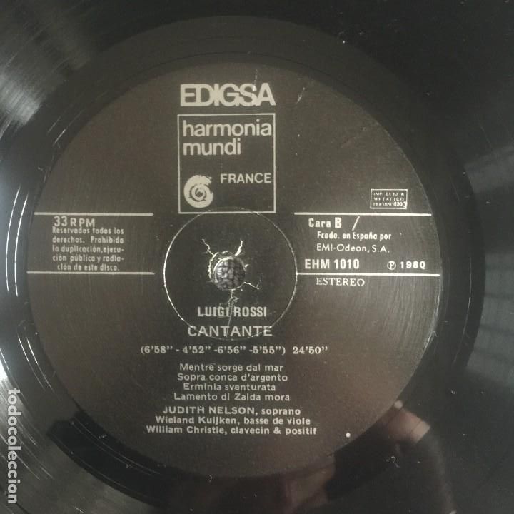 Discos de vinilo: LUIGI ROSSI - CANTATE - Foto 8