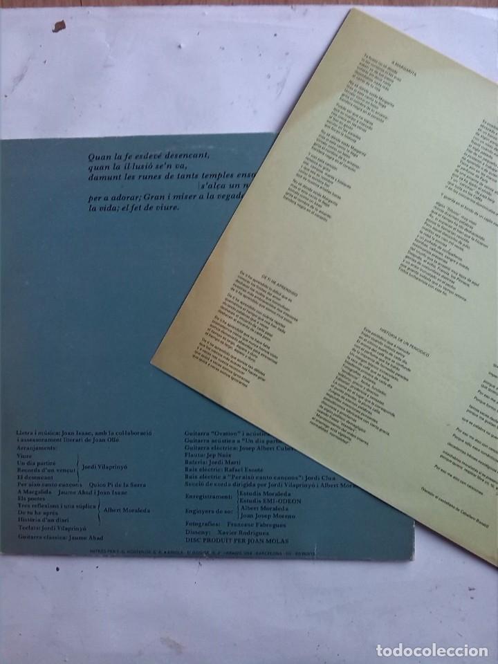 Discos de vinilo: JOAN ISAAC - VIURE - Foto 3