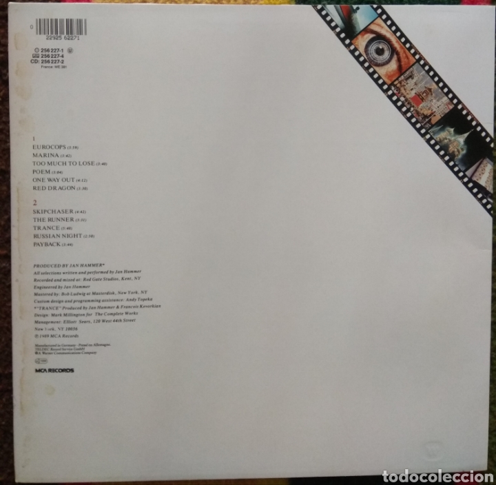 Discos de vinilo: Jan Hammer&nbsp;&lrm;&ndash;&nbsp;Snapshots - Foto 2