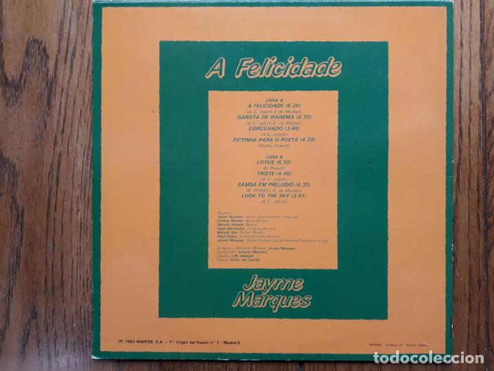 Discos de vinilo: Jayme marques   -  a felicidade - Foto 2