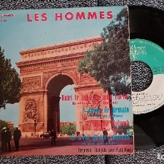 Discos de vinilo: LES HOMMES - EP DANS LE FOND DE MON COEUR. AÑO 1.963. EDITADO POR ZAFIRO.. Lote 184362847