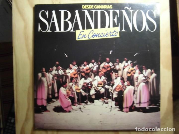 Discos de vinilo: LP DOBLE VINILO LOS SABANDE&Ntilde;OS EN CONCIERTO - Foto 1