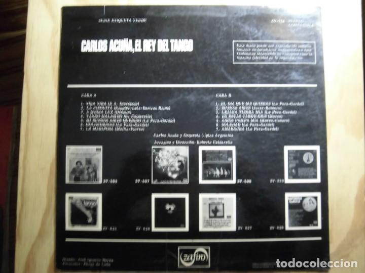 Discos de vinilo: LP VINILO CARLS ACU&Ntilde;A EL REY DEL TANGO - Foto 2
