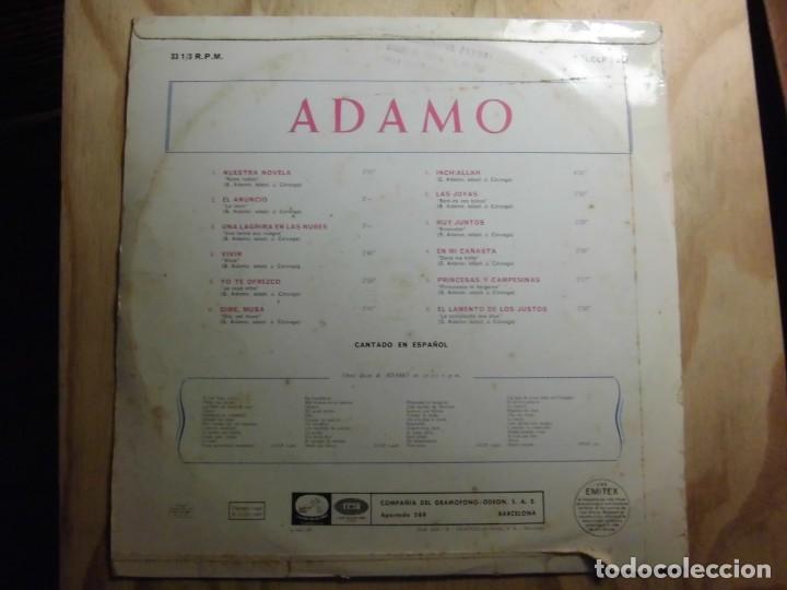 Discos de vinilo: LP VINILO ADAMO CANTA EN ESPA&Ntilde;OL - Foto 2