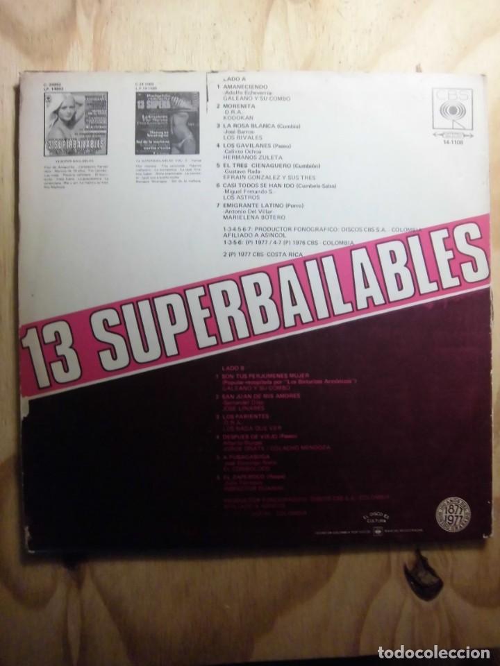 Discos de vinilo: LP VINILO 13 SUPERBAILABLES - Foto 2