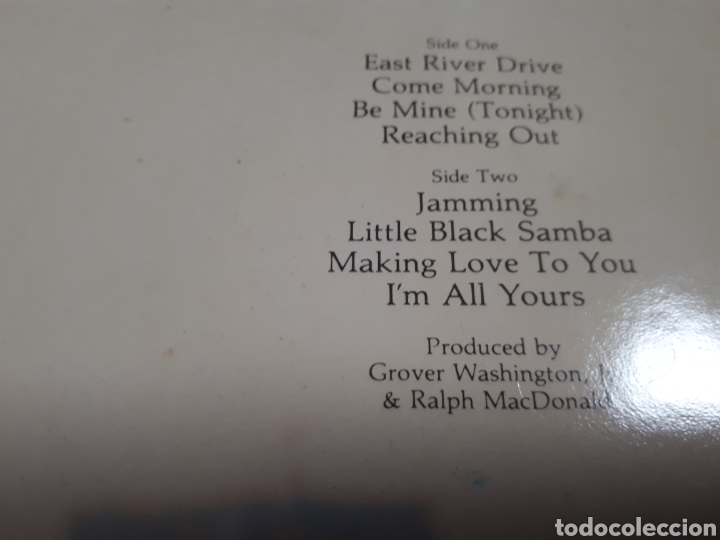 Discos de vinilo: GROVER WASHINGTON JR. COME MORNING - Foto 3