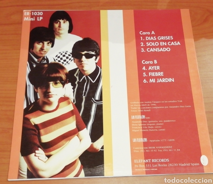 Discos de vinilo: Los Flechazos - Dias Grises LP 1996 - Foto 2