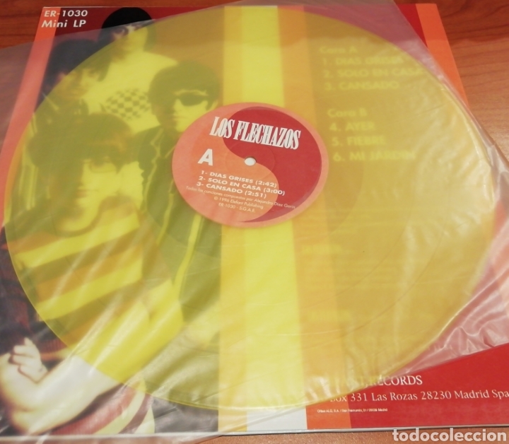 Discos de vinilo: Los Flechazos - Dias Grises LP 1996 - Foto 3