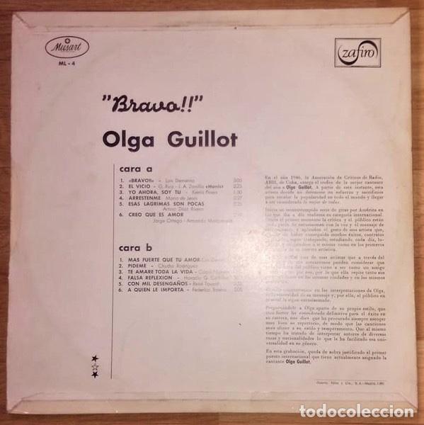 Discos de vinilo: Bravo !! - Olga Guillot - Foto 4