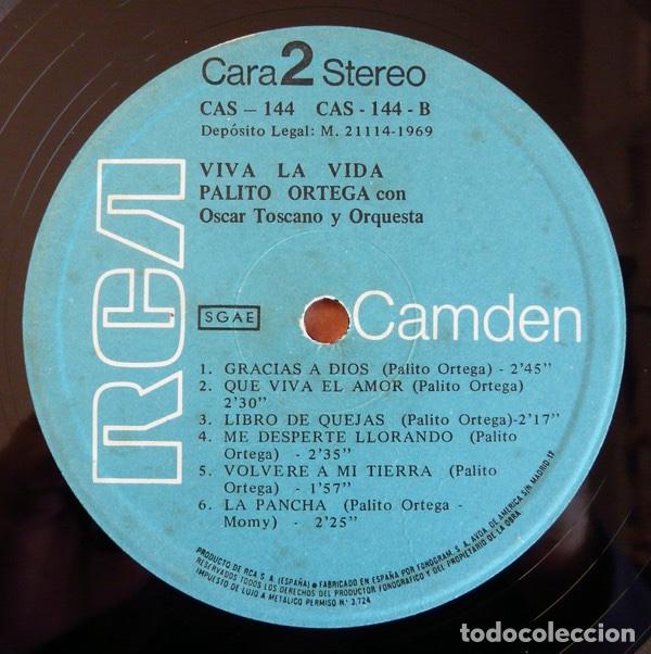 Discos de vinilo: Viva La Vida! - Palito Ortega - Foto 4
