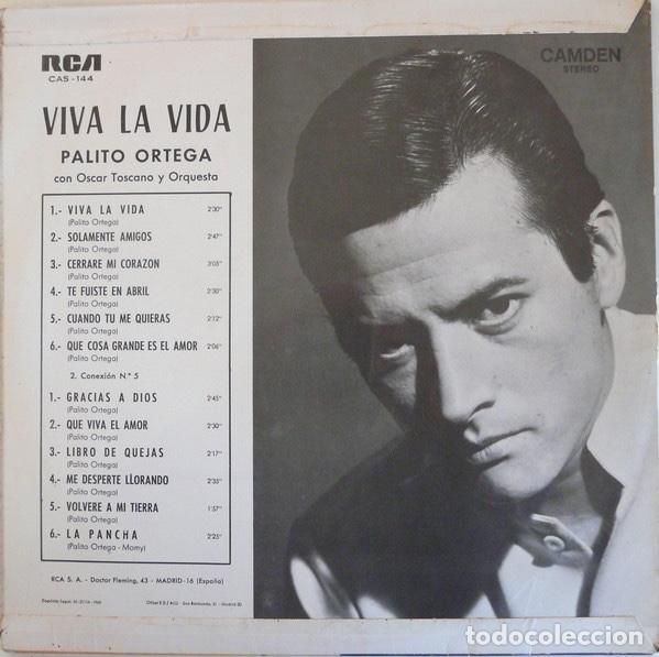 Discos de vinilo: Viva La Vida! - Palito Ortega - Foto 2