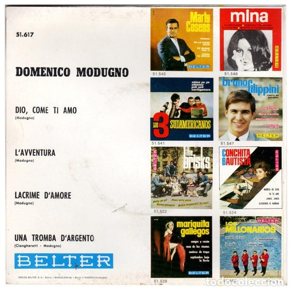Discos de vinilo: Dio, Come Ti Amo - Domenico Modugno - Foto 2