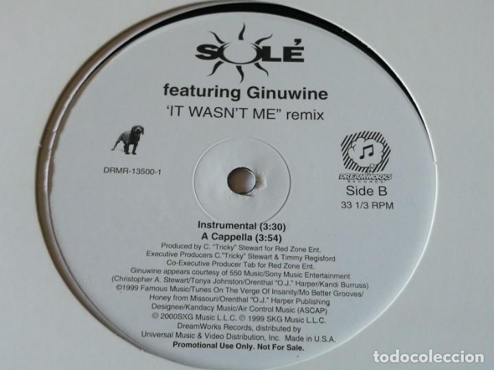 Discos de vinilo: Sol&eacute; - It Wasnt Me (Remix) - 2000 - Foto 2