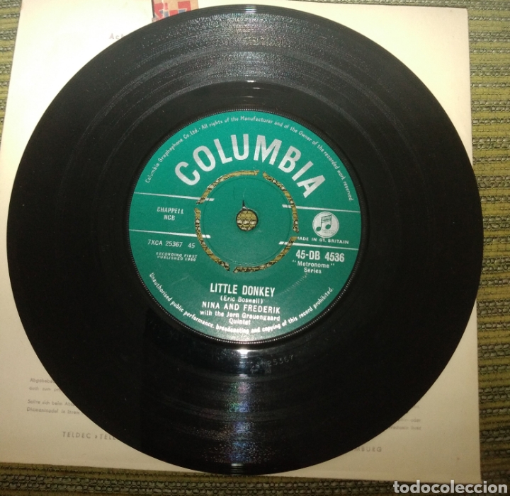 Discos de vinilo: Nina & Frederic - little donkey - Foto 3