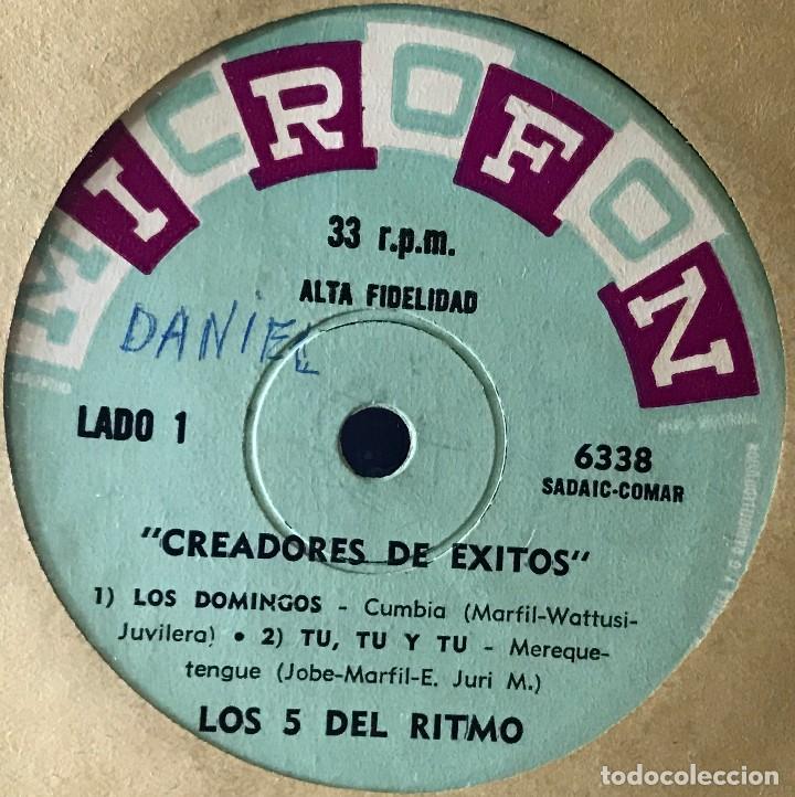 Discos de vinilo: EP argentino de Los 5 del Ritmo a&ntilde;o 1965 - Foto 1