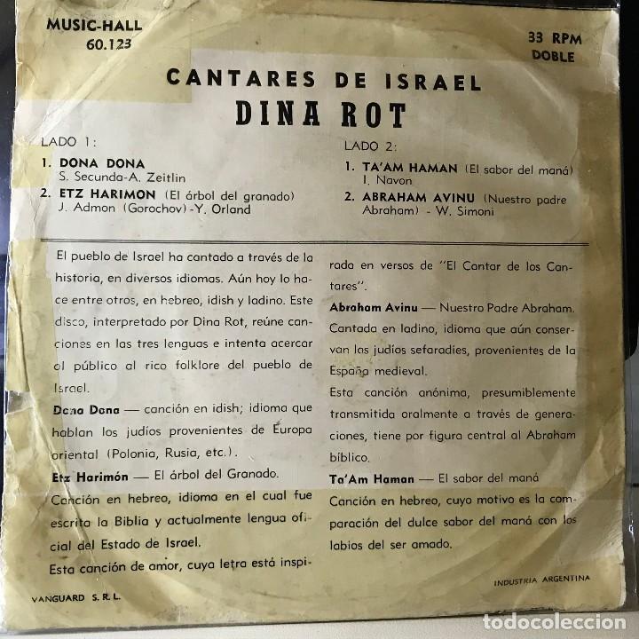 Discos de vinilo: EP argentino de Dina Rot a&ntilde;o 1965 - Foto 2