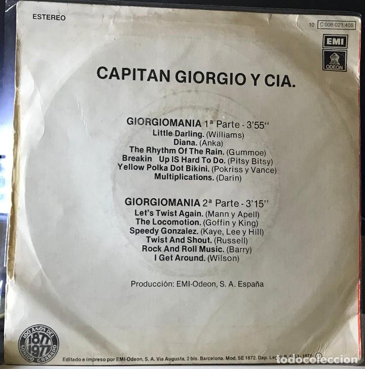 Discos de vinilo: Sencillo de Capit&aacute;n Giorgio y Compa&ntilde;&iacute;a a&ntilde;o 1978 - Foto 2