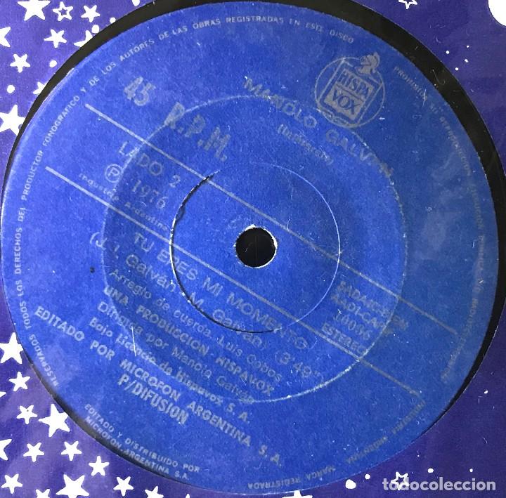 Discos de vinilo: Dos sencillos argentinos de Manolo Galv&aacute;n - Foto 4