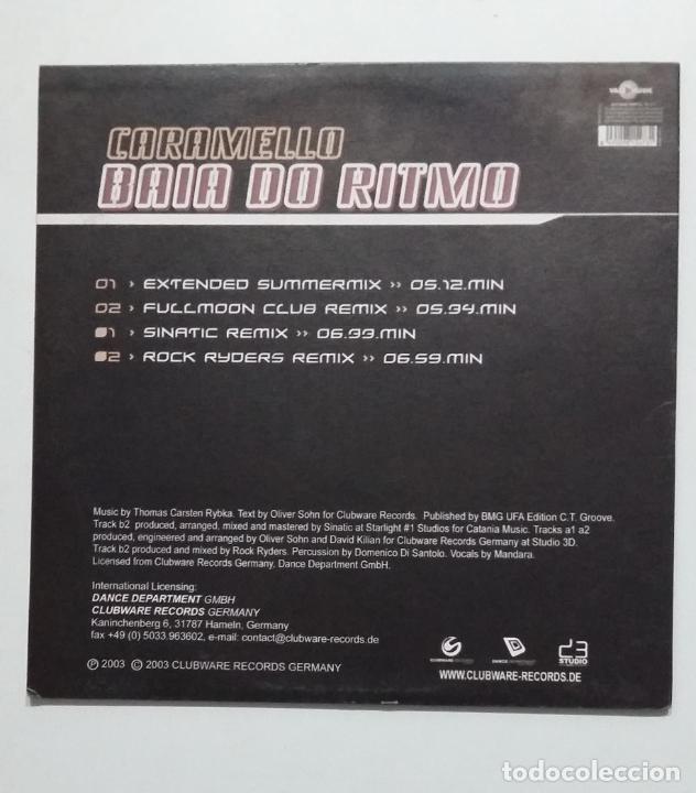 Discos de vinilo: BAIA DO RITMO. CARAMELLO. MAXI SINGLE. TDKDA63 - Foto 2