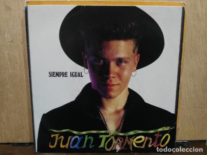 Disques de vinyle: Juan Tormeno - Siempre igual / Se que hay alguien mas - Single del sello Ariola 1990