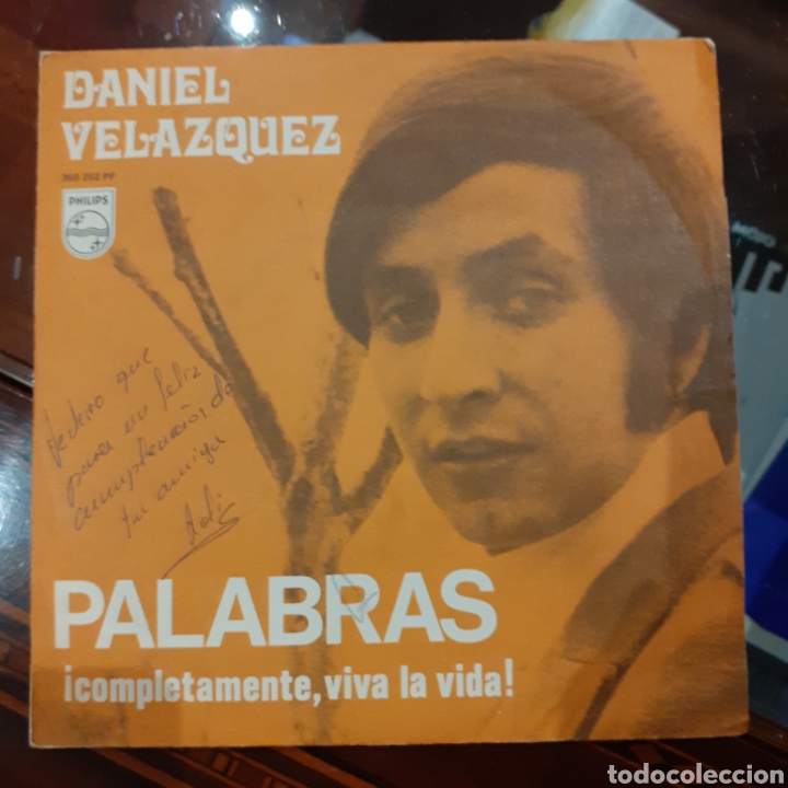 Discos de vinilo: Daniel Velazquez Palabras 360252PF Phillips 1969 single - Foto 1