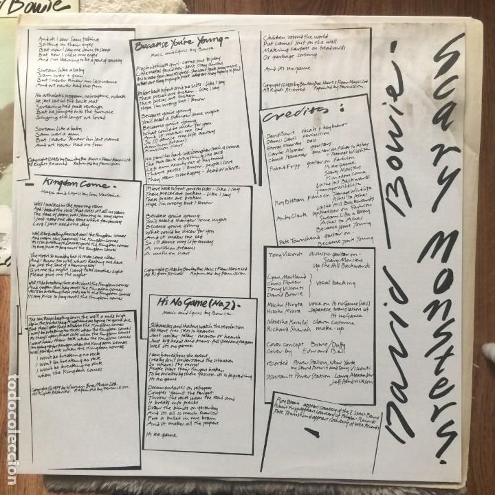Discos de vinilo: David Bowie - Scary Monster - Foto 4