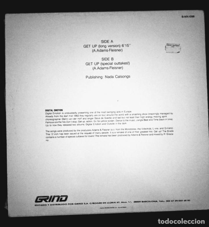 Discos de vinilo: DIGITAL EMOTION - GET UP - B-MX-1098 - Foto 2