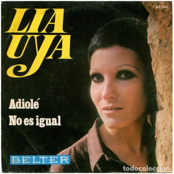 Discos de vinilo: Adiol&eacute; / No Es Igual - Lia Uya - Foto 1