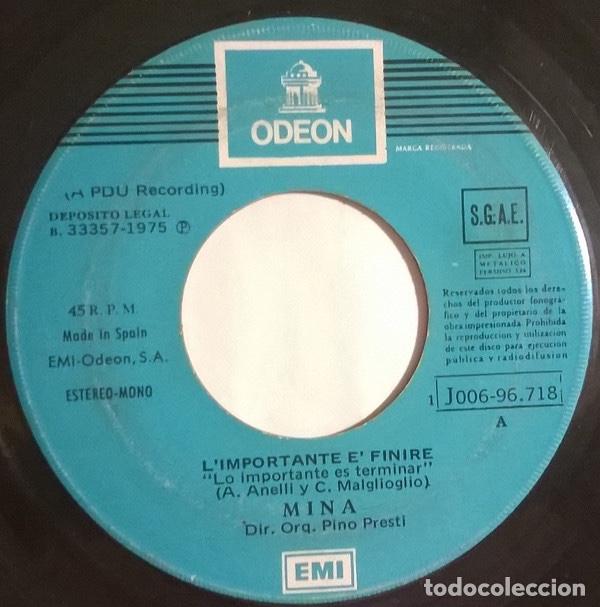 Discos de vinilo: LImportante &Egrave; Finire - Mina - Foto 4