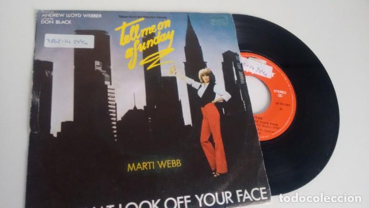 Discos de vinilo: SINGLE ( VINILO) DE  MARTI WEBB A&Ntilde;OS 80 - Foto 1