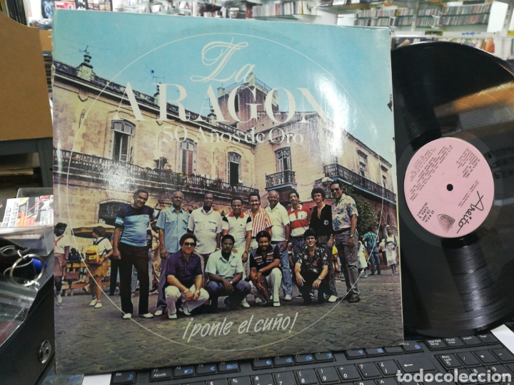 Vinyl records: La aragon 50 a&ntilde;os de oro doble lp !ponle el cu&ntilde;o! Areito 1989. Carpeta